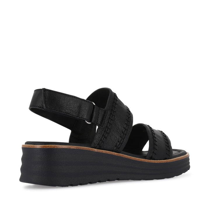PREYA - BLACK BLACK LEATHER