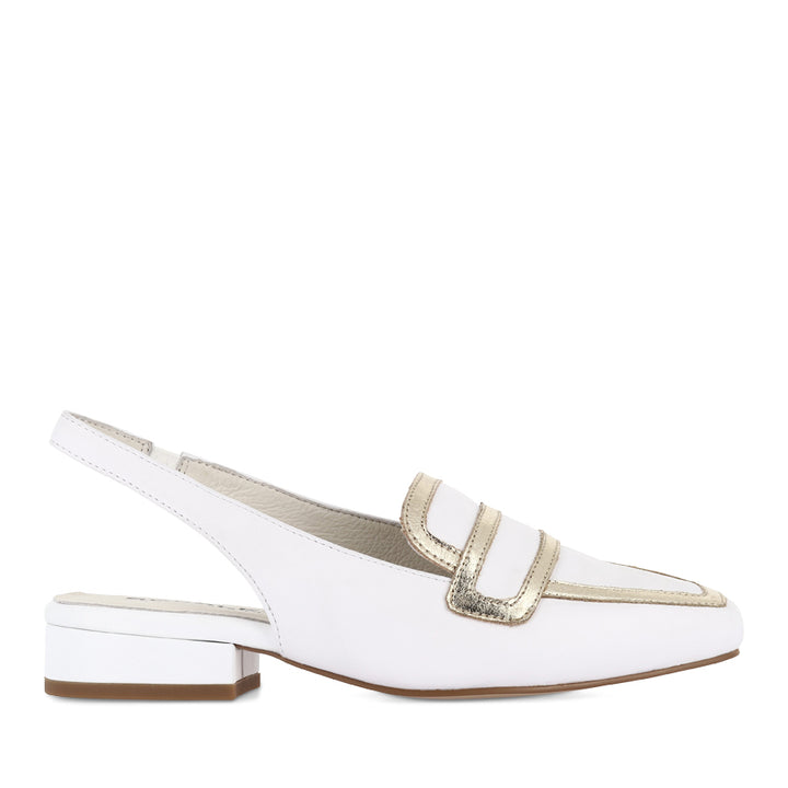 RAGUS - WHITE/GOLD LEATHER