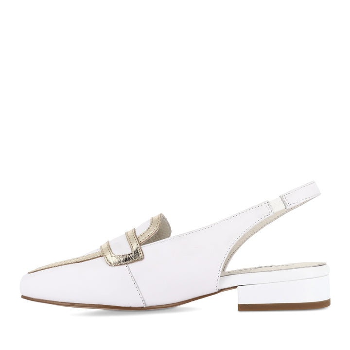 RAGUS - WHITE/GOLD LEATHER