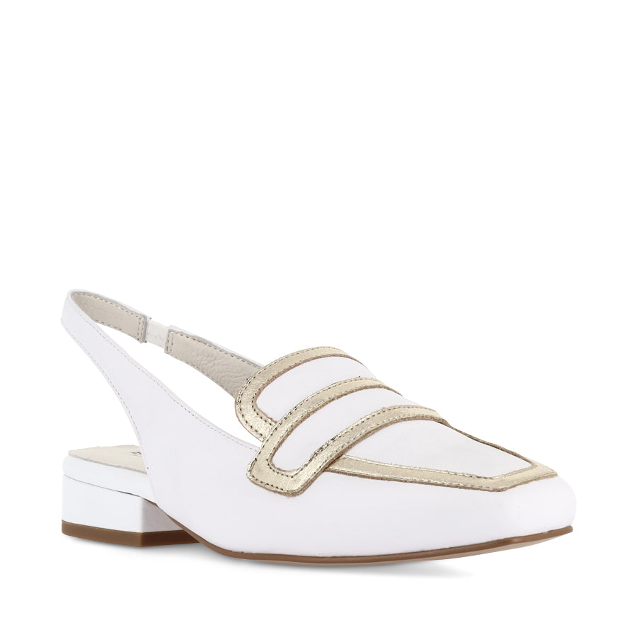 RAGUS - WHITE/GOLD LEATHER