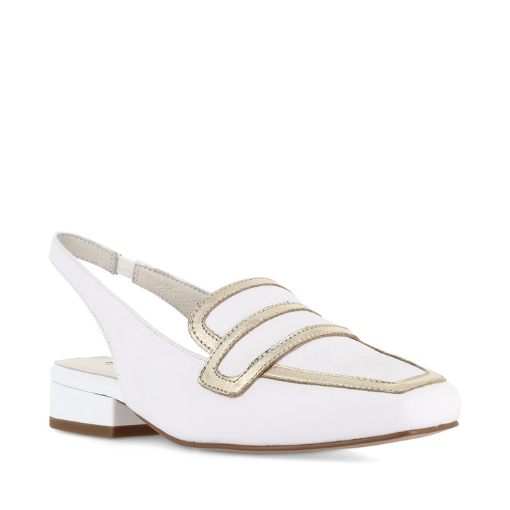 RAGUS - WHITE/GOLD LEATHER