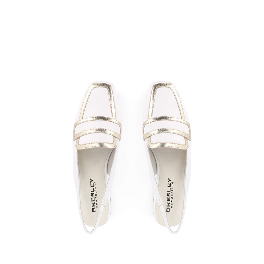 RAGUS - WHITE/GOLD LEATHER