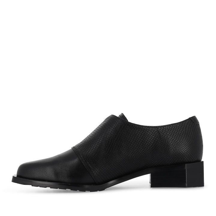 RAYA - BLACK MIX LEATHER