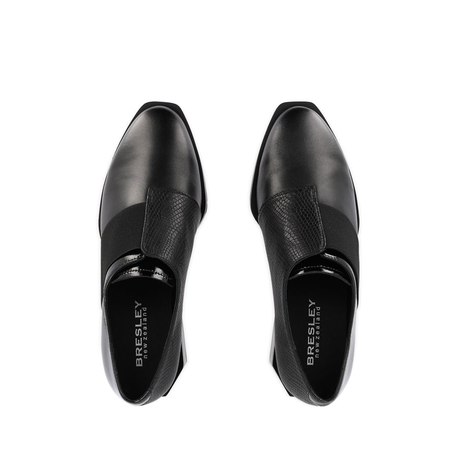 RAYA - BLACK MIX LEATHER