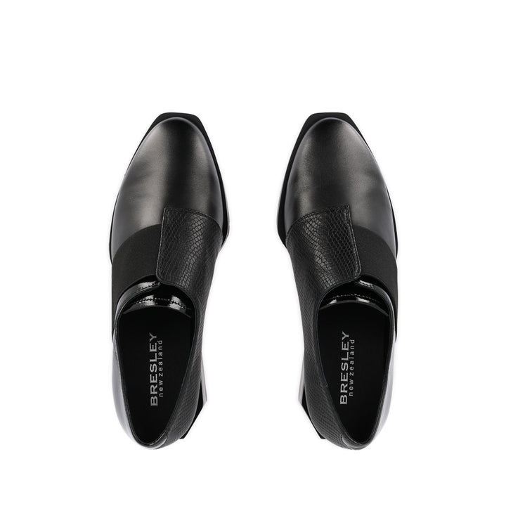 RAYA - BLACK MIX LEATHER