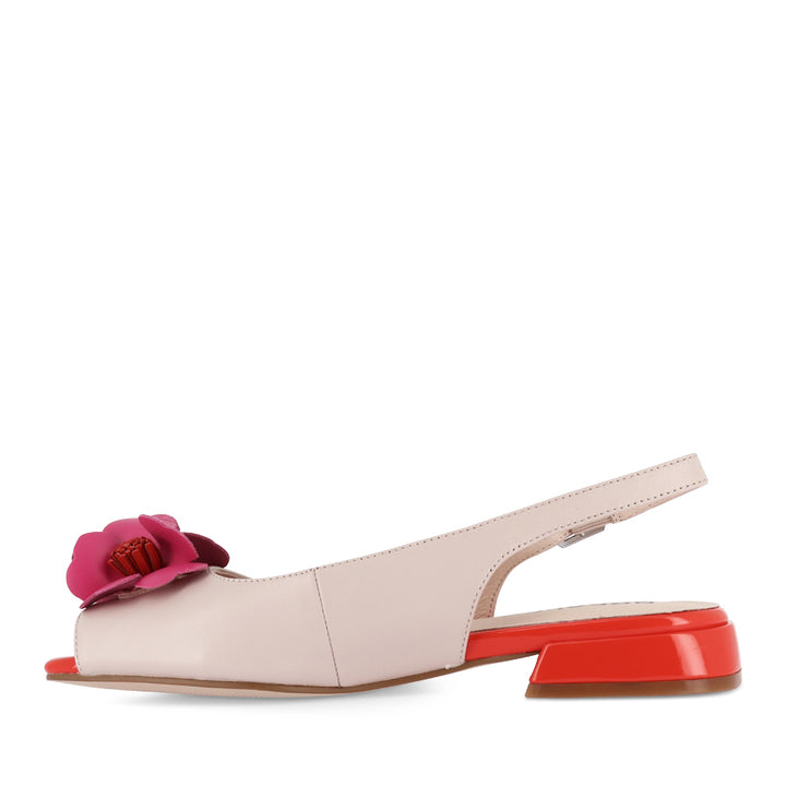 SAFFY - NUDE FUXIA LEATHER