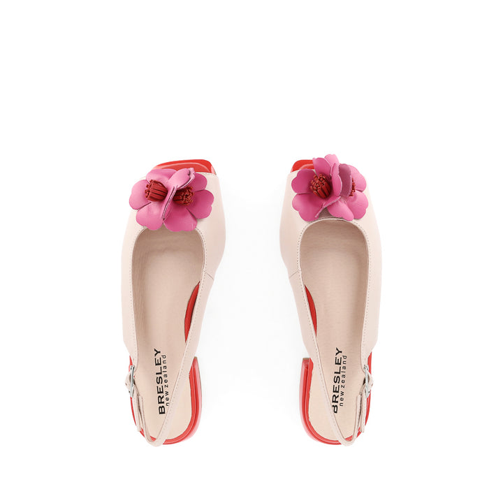 SAFFY - NUDE FUXIA LEATHER