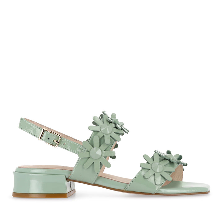 SCARLETT - SEAFOAM PATENT LEATHER