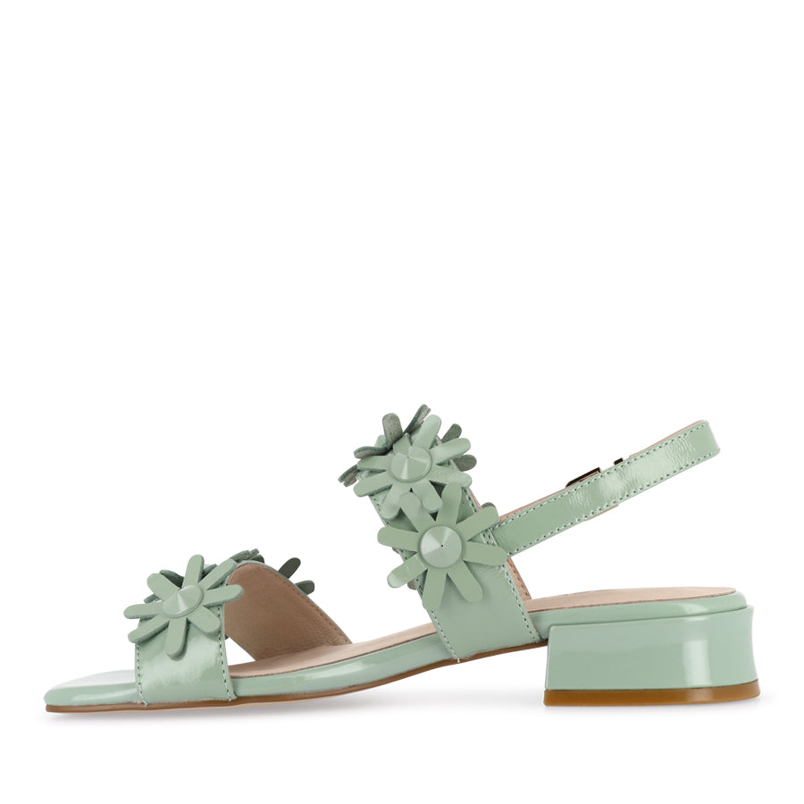 SCARLETT - SEAFOAM PATENT LEATHER