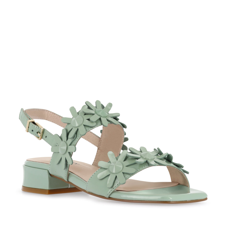 SCARLETT - SEAFOAM PATENT LEATHER