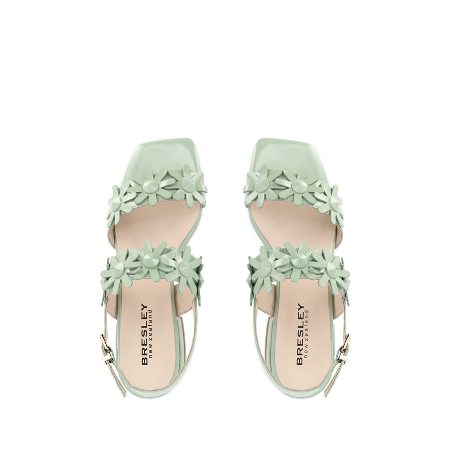 SCARLETT - SEAFOAM PATENT LEATHER