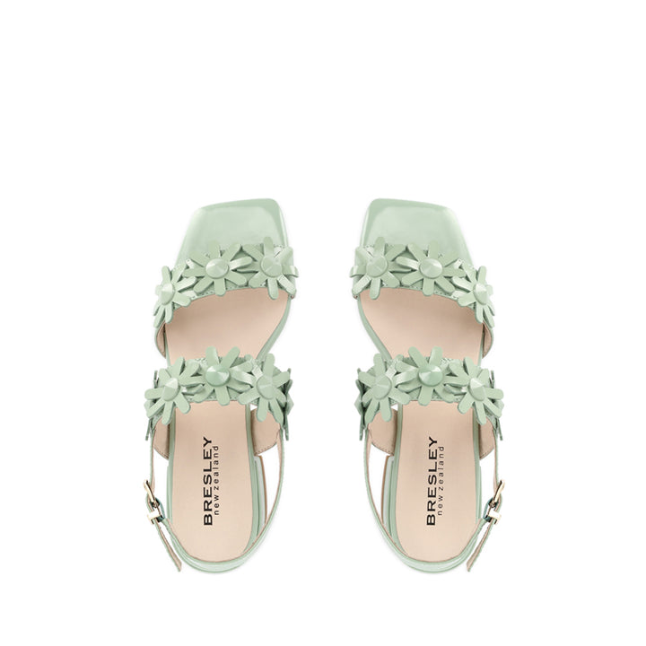 SCARLETT - SEAFOAM PATENT LEATHER