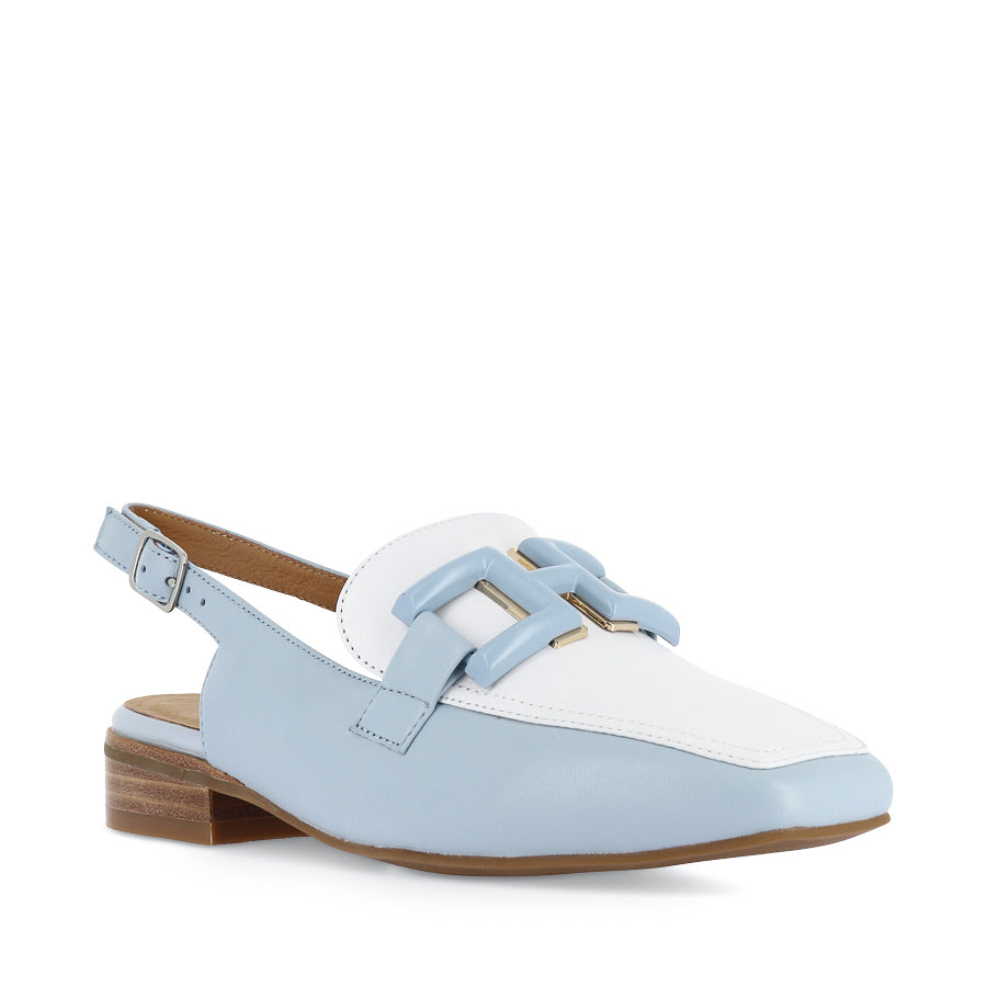 SHAKE - PALE BLUE WHITE LEATHER