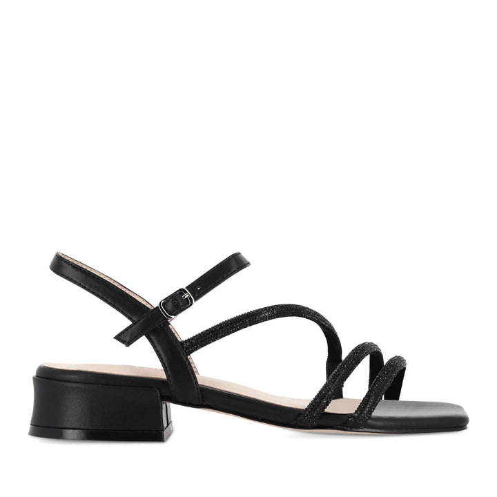 SIPPA - BLACK LEATHER MULTI