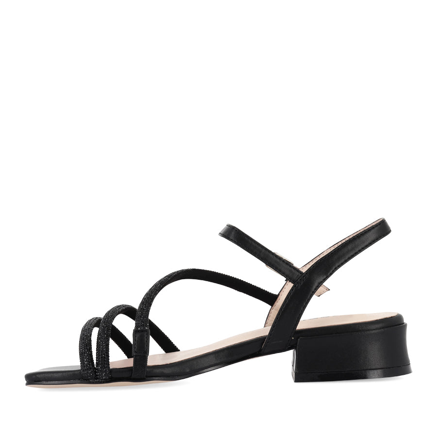 SIPPA - BLACK LEATHER MULTI