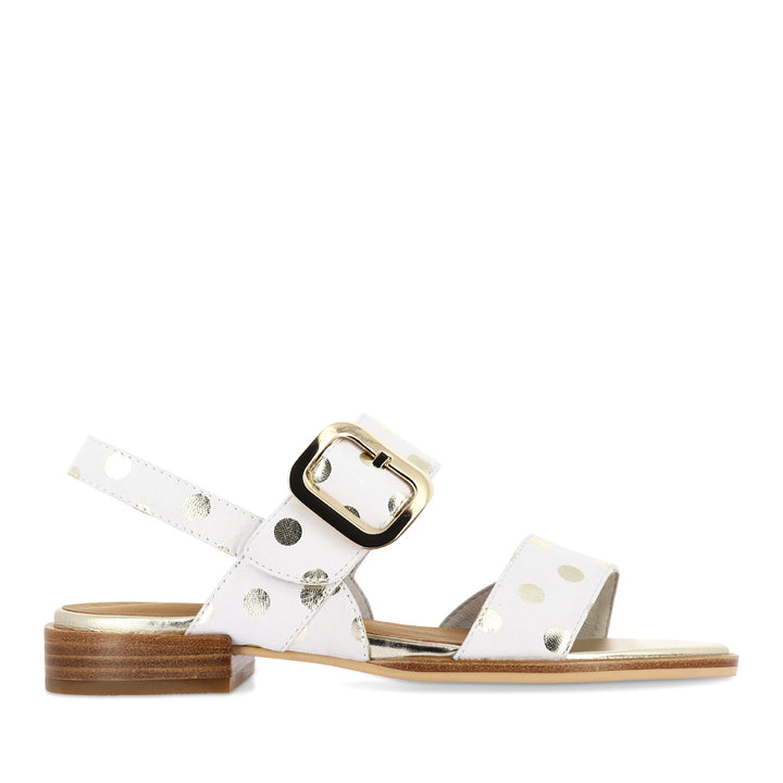 SMITTEN - BONE/GOLD SPOT LEATHER