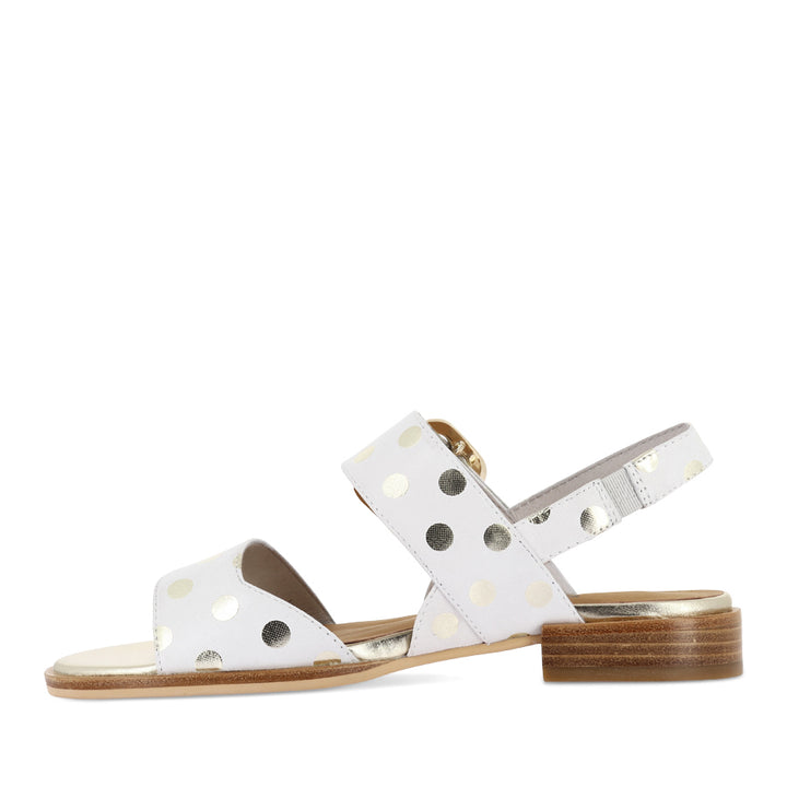 SMITTEN - BONE/GOLD SPOT LEATHER