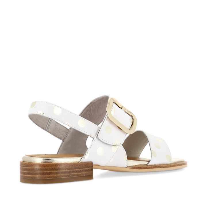 SMITTEN - BONE/GOLD SPOT LEATHER