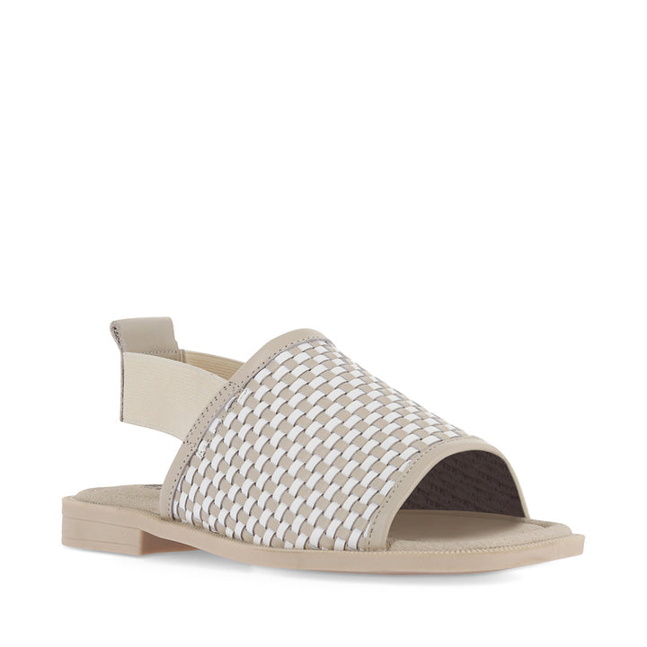 SNOB - BONE/WHITE WOVEN LEATHER