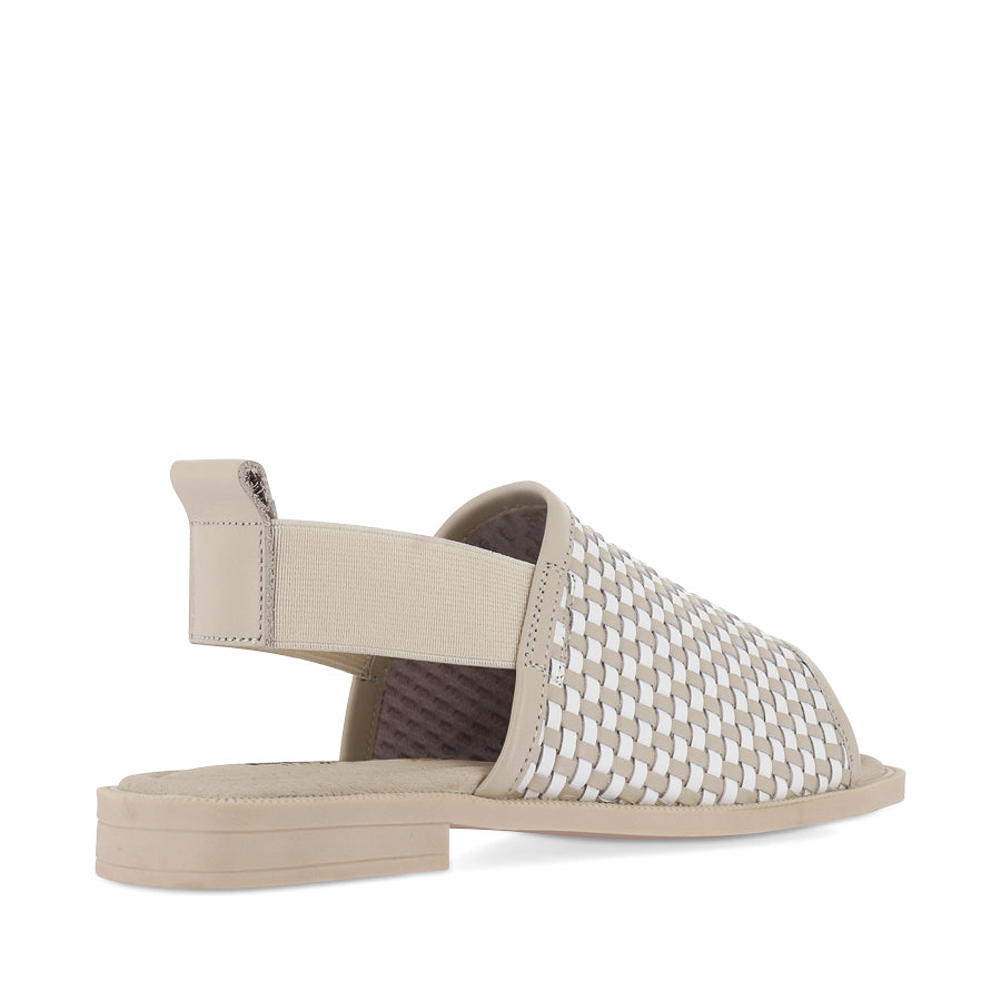 SNOB - BONE/WHITE WOVEN LEATHER