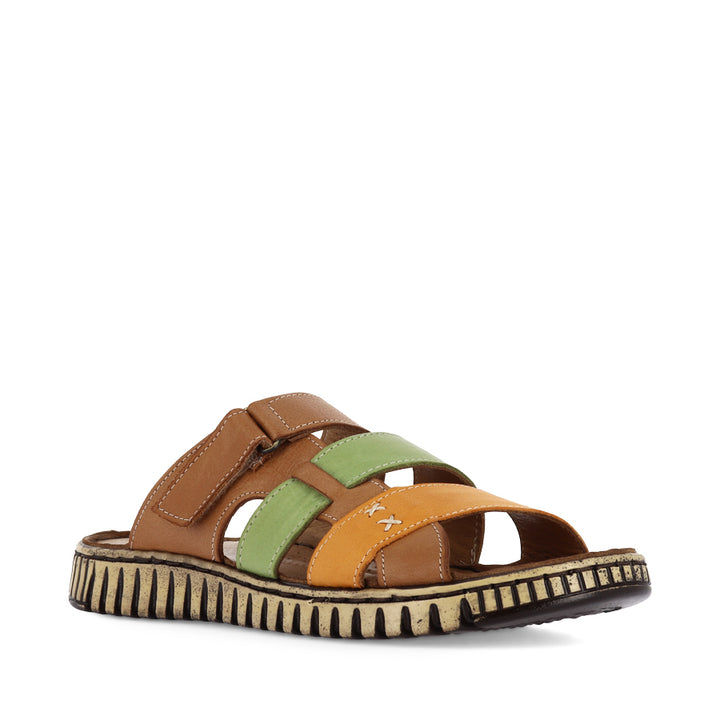 Icon Azra AZRA - TAN MULTI LEATHER – Evans Shoes