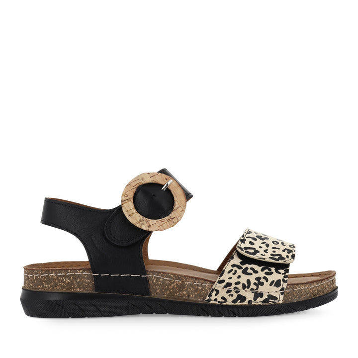 CARMEN - BLACK MULTI LEATHER