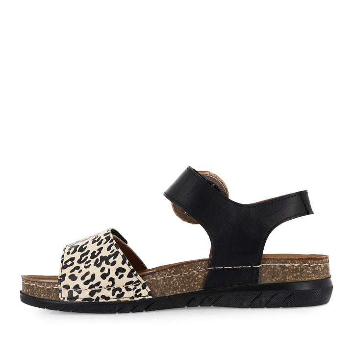 CARMEN - BLACK MULTI LEATHER