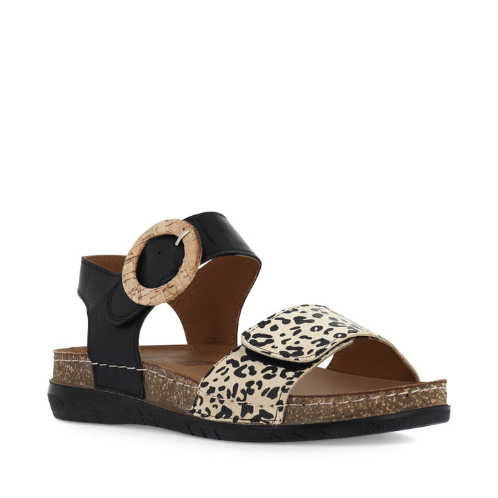 CARMEN - BLACK MULTI LEATHER
