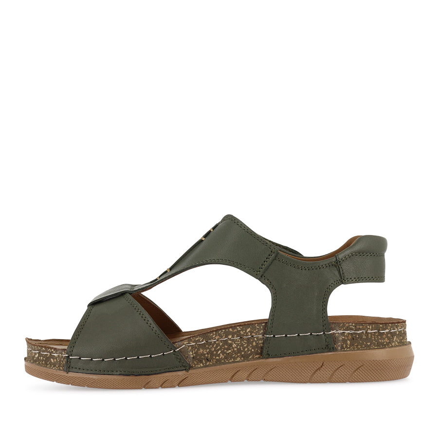 CHERRY - DARK OLIVE LEATHER