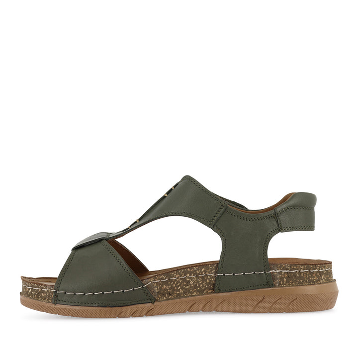 CHERRY - DARK OLIVE LEATHER