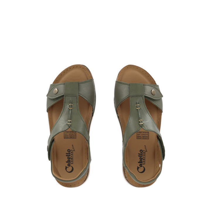 CHERRY - DARK OLIVE LEATHER