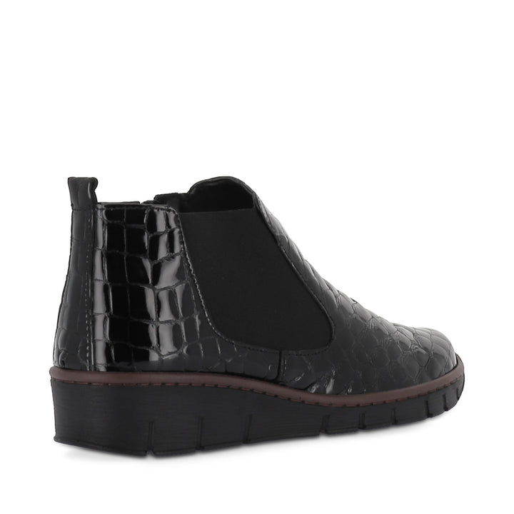 CP452-22 - BLACK CROCO LEATHER