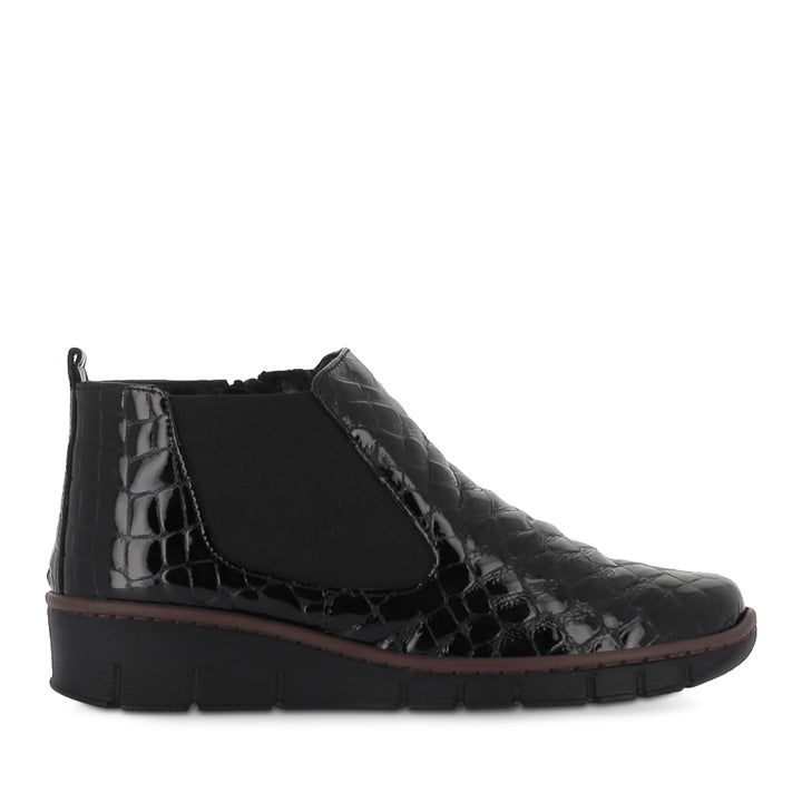 CP452-22 - BLACK CROCO LEATHER