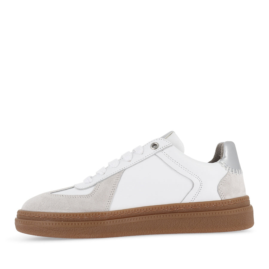 ESLYN - WHITE SUEDE LEATHER