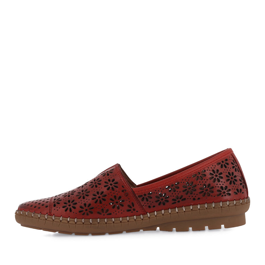 KYLIE - RED LEATHER Evans Shoes KYLIE - RED LEATHER Evans Shoes