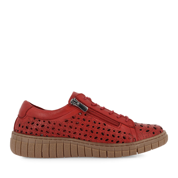 RAVIDA - RED LEATHER