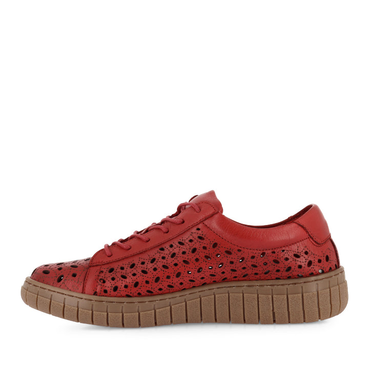 RAVIDA - RED LEATHER