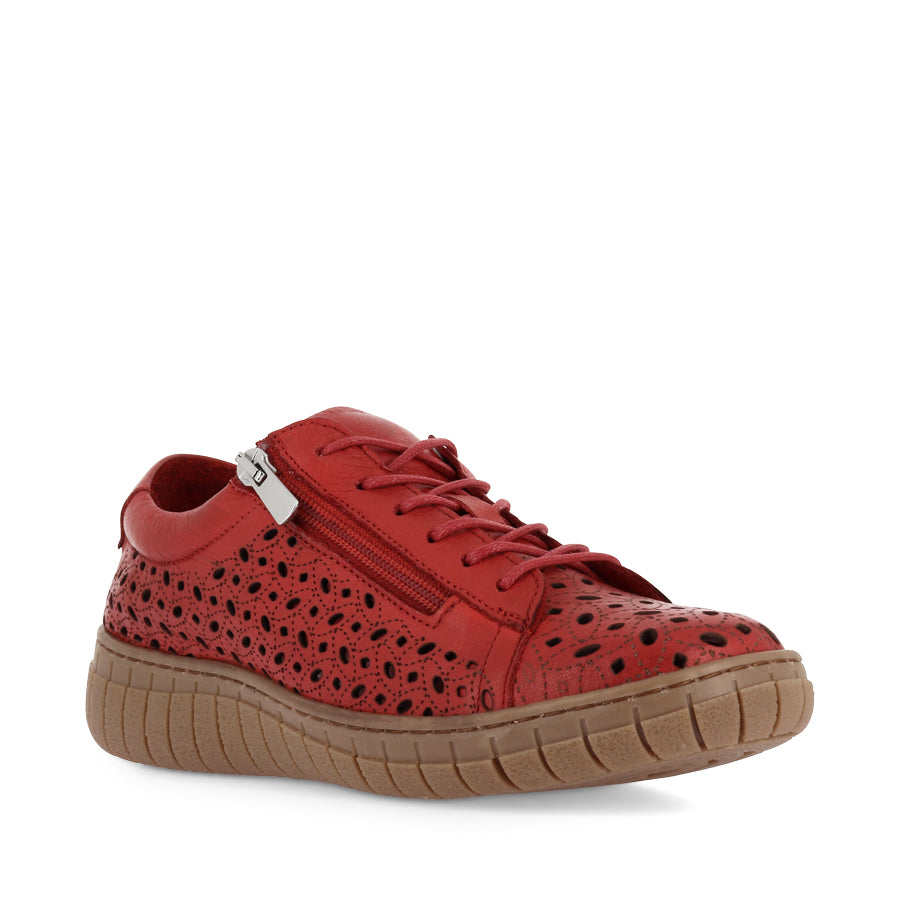 RAVIDA - RED LEATHER