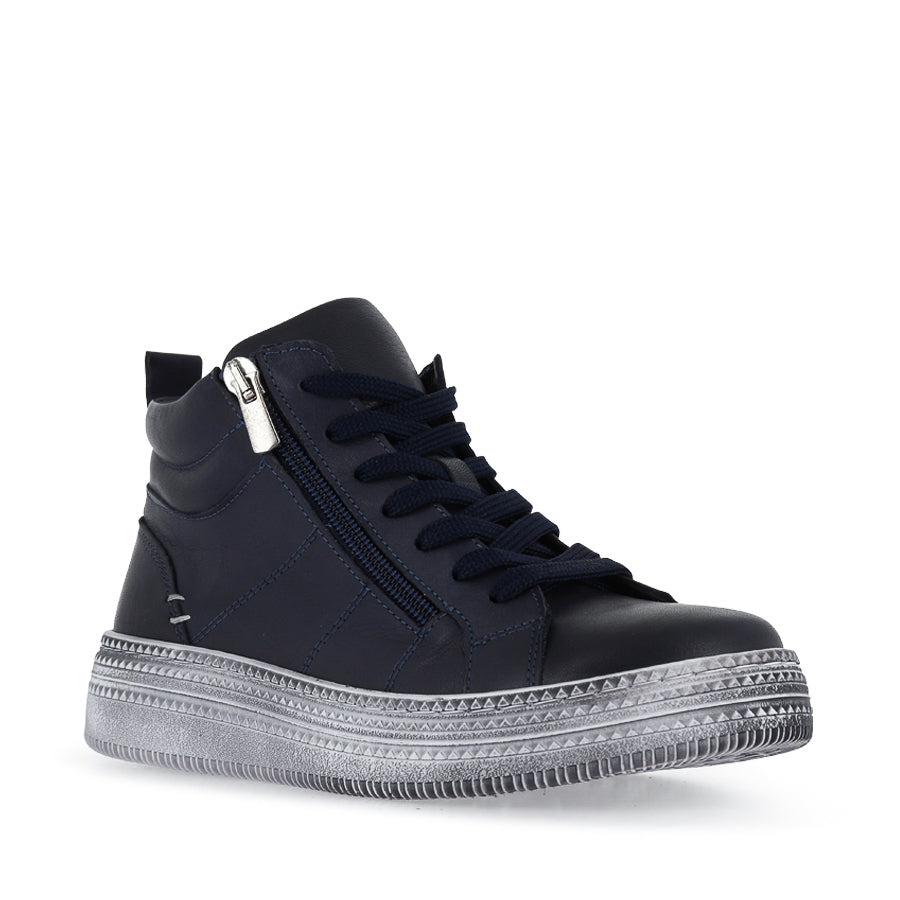 ROXIE - NAVY LEATHER