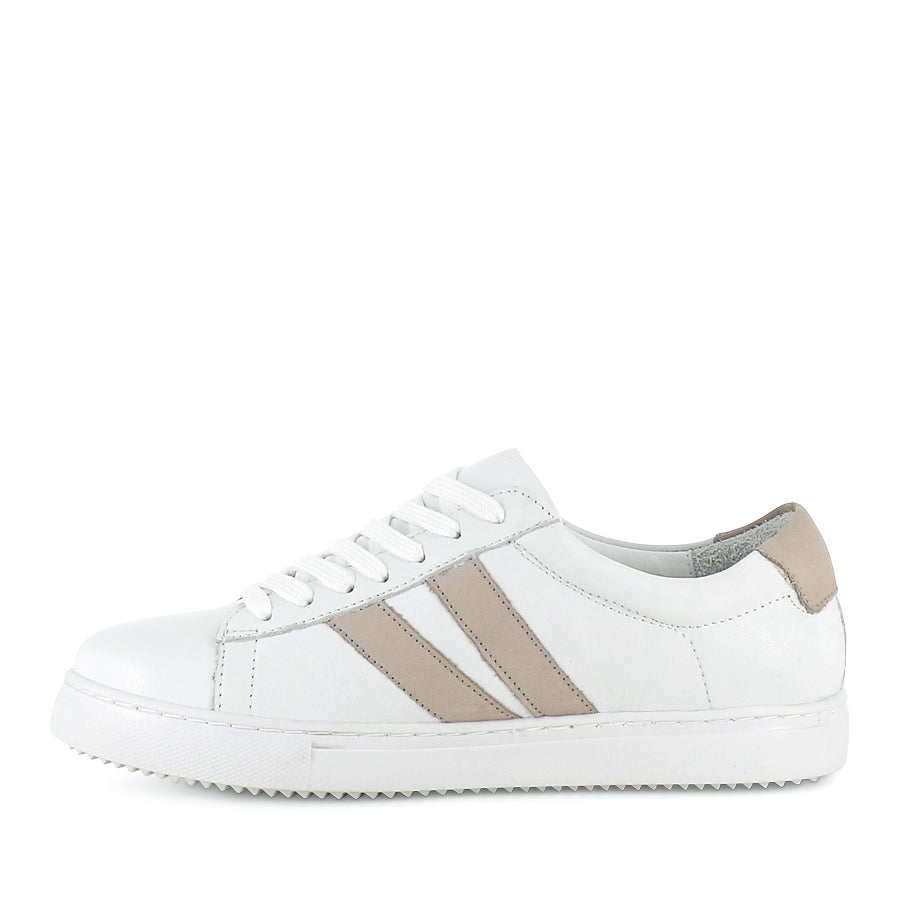 ULTIMATE - WHITE/TAUPE LEATHER