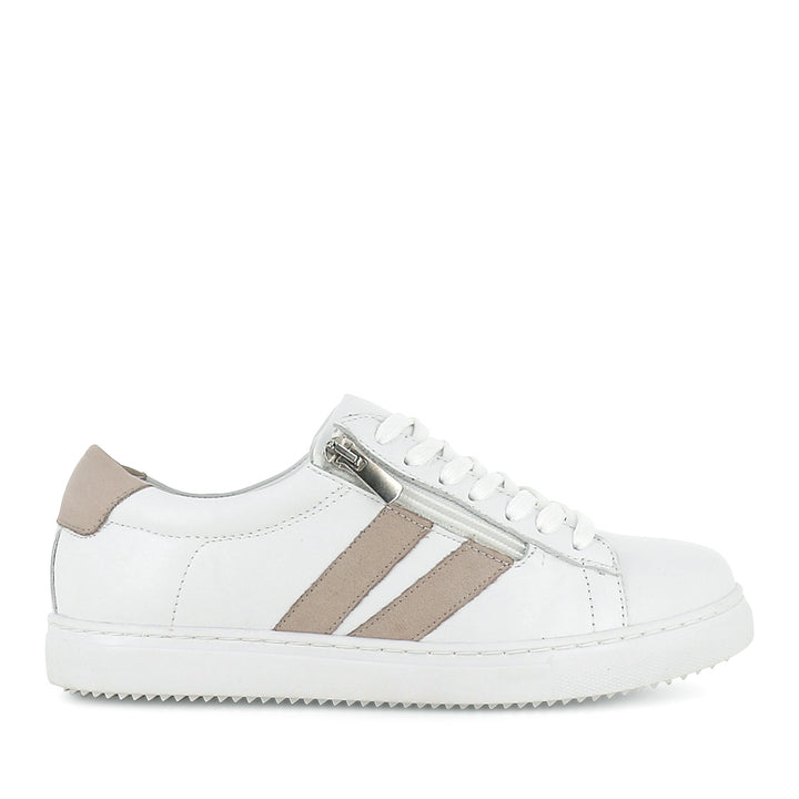 ULTIMATE - WHITE/TAUPE LEATHER