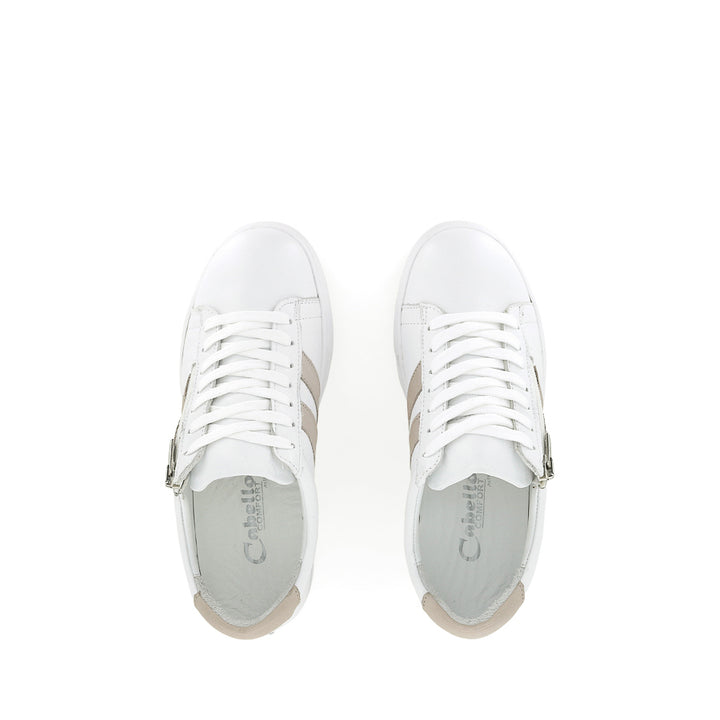 ULTIMATE - WHITE/TAUPE LEATHER