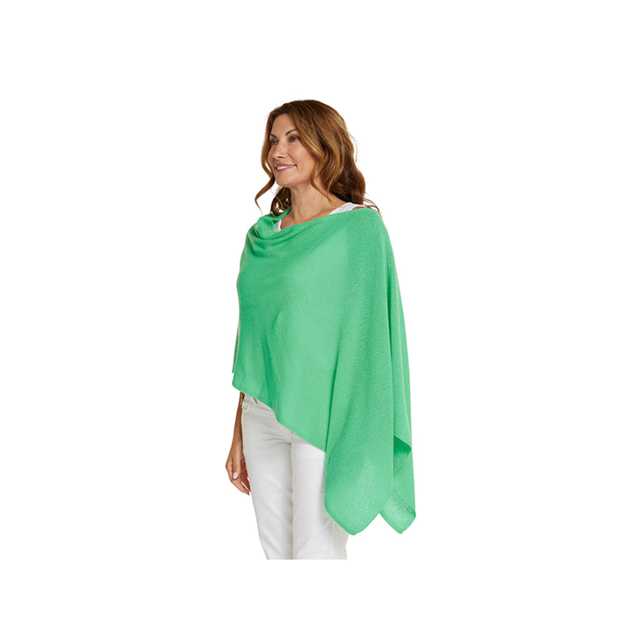 CASHMERE CLASSIC TOPPER - KELLY GREEN