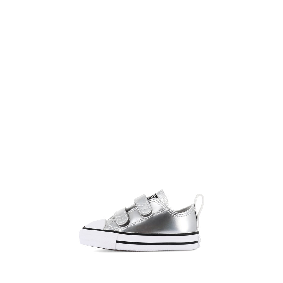 ALL STAR 2V LOW INFANT SHINE - SILVER/WHITE/SILVER