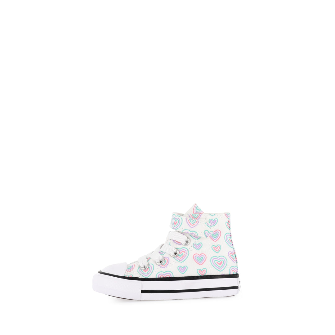 ALL STAR HI INFANT HEARTS EASY-ON - WHITE/OOPS PINK/WHITE