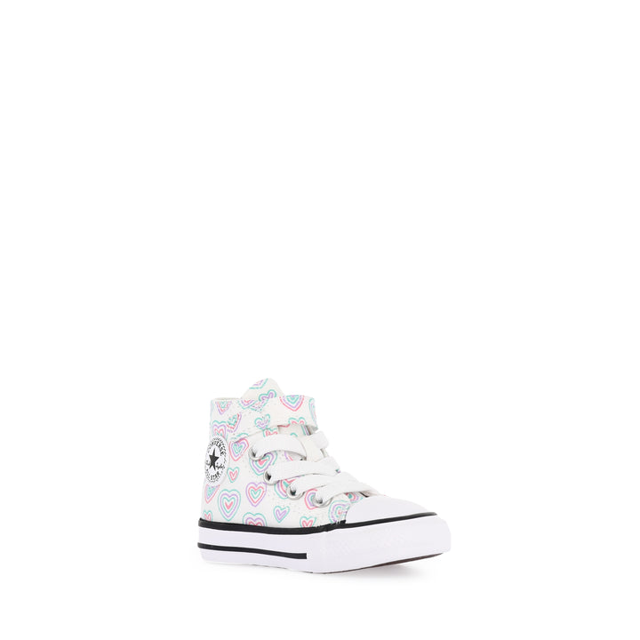 ALL STAR HI INFANT HEARTS EASY-ON - WHITE/OOPS PINK/WHITE