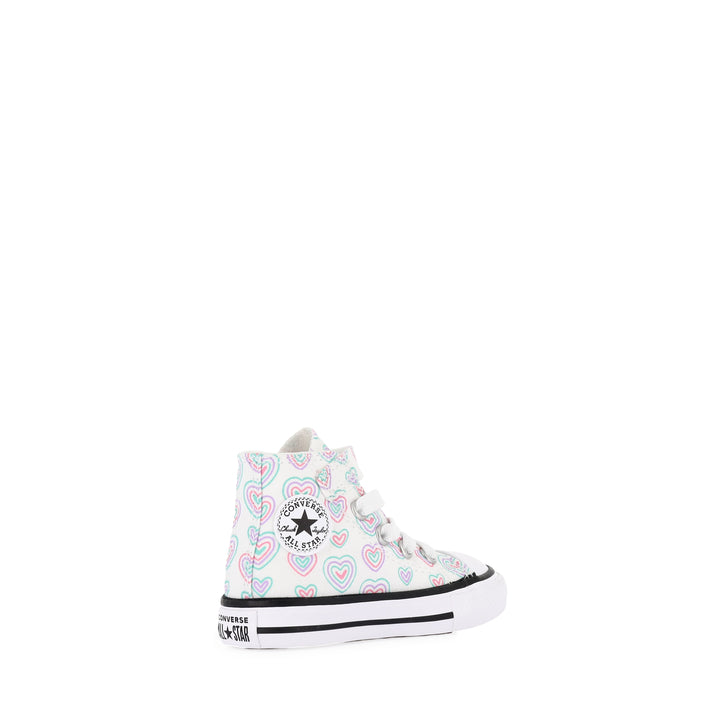 ALL STAR HI INFANT HEARTS EASY-ON - WHITE/OOPS PINK/WHITE