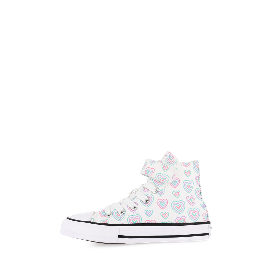 ALL STAR HI KIDS HEARTS EASY-ON - WHITE/OOPS PINK/WHITE