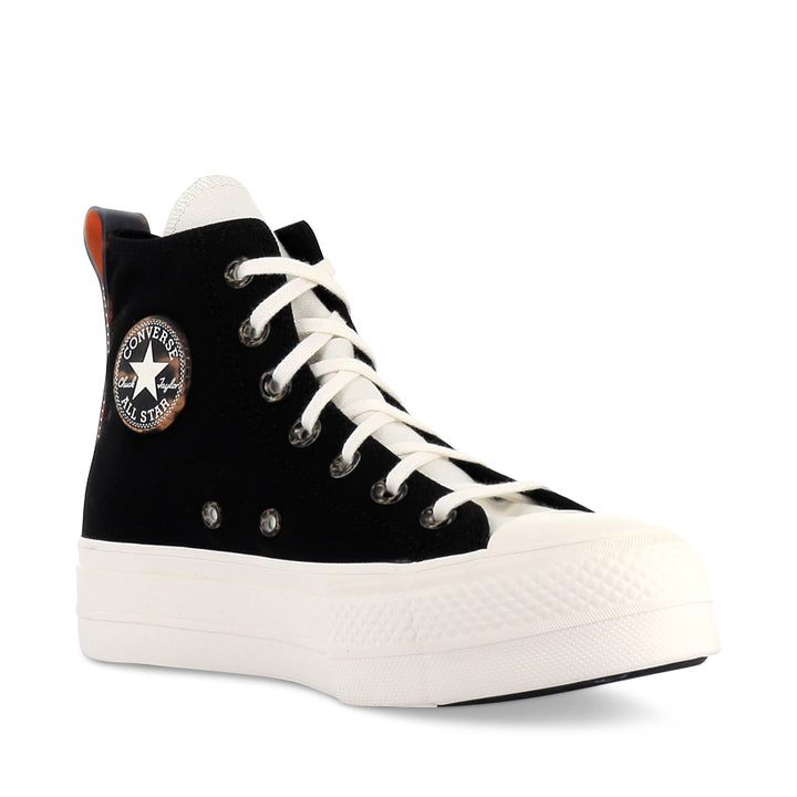 ALL STAR LIFT HI TORTOISE  - BLACK/EGRET/TAWNY OWL