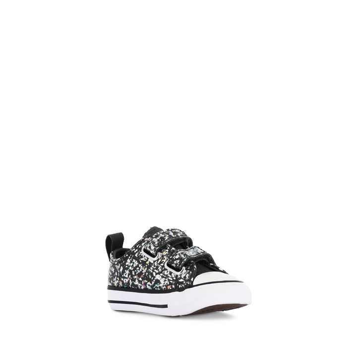 ALL STAR LOW INFANT 2V SHINEFETTI - DARK MATTER/WHITE/BLACK